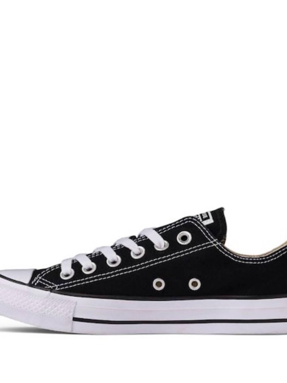 Converse Black and White Low Top Sneakers - Picture 6 of 9